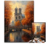 Autumn Symphony of ParisJigsaw Puzzles for Adults 1000 Piece Wooden Puzzles for Teenagers & Teens Ideal Birthday 1000 PCS(75x50cm)