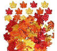 Autumn Table Confetti, Autumn Leaf Confetti - Autumn Party Table Confetti Maple Leaves for Thanksgiving, 15g, Table Decorations
