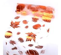 Autumn Table Runner For Dining Table, Pumpkin And Maple Leaf Design, Autumn Table Decorations For Thanksgiving, Fall Party, Halloween, Farmhouse Kitchen, Seasonal Home Decor 28×275cm