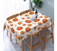 Autumn Tablecloth Rectangular 150x300 cm - Extra Large 3D Printed Maple Leaf Pattern Table Cover and Table Cloth - Wipe Clean Waterproof Polyester Fabric for Garden, Kitchen, Party 8106v