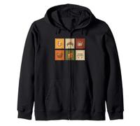 Autumn Thanksgiving Blessings Zip Hoodie