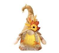 Autumn Thanksgiving Ornaments, Curved Hat Santa Decoration,Plush Glowing Fall Toy | Doll Holiday Plush Stuffed Toy for Home, Office, Living Room