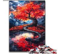 Autumn Tree 1000 Pieces Jigsaw Puzzles for Adults And Teens, for Age 14+ Game Wall Decoration Unique Gifts for Birthday And Christmas (50x75cm)