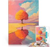 Autumn Tree ReflectionJigsaw Puzzles for teenagers 1000 Piece learning educational is ideal as a gift for the whole family 38x26cm