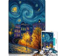 Autumn Under The Night Sky 2000 Piece Jigsaw Puzzles for Teenagers Gifts,Staycation Kill Time with Fully Interlocking Randomly Shaped Pieces 70x100cm