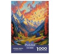 Autumn Valley Jigsaw Puzzles for Adults Interesting Puzzles 1000 Jigsaws Impossible Puzzle for Adults Gifts 38x26cm/1000pcs