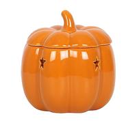 Autumn Vibes Pumpkin Ceramic Wax Melt Burner - Spooky Halloween and Cozy Fall Ambiance - Ideal for Autumn Wax Melts and Pumpkin Oil - Stylish Ceramic Pumpkins - Perfect Halloween Wax Burner