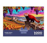 Autumn Vineyard Rhine Valley Wooden Jigsaw Puzzle Waterproof 1000 Piece Puzzles for Adults Challenging And Brainteasing Games