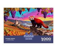 Autumn Vineyard Rhine Valley Wooden Jigsaw Puzzle Waterproof 1000 Piece Puzzles for Adults Impossible Educational Games