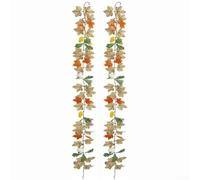 Autumn Wall Decor With Artificial Simulation Maple Leaves Crafted From Synthetic Material To Create For Cozy And Inviting Home Atmosphere During Fall(2-014)
