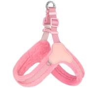 Autumn Winter Soft Warm Plush Dog Walking Harness Adjustable Pet Vest For Pug Shiba Inu Chihuahua Poodle,A,L