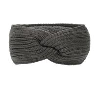 Autumn Winter Thicken Knitting Wide Headband For Women Plush Lined Headwrap Turban Hairbands Keep Warm Female Ear Warmers(Dark Grey-01)