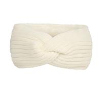 Autumn Winter Thicken Knitting Wide Headband For Women Plush Lined Headwrap Turban Hairbands Keep Warm Female Ear Warmers(White-01)