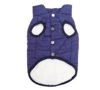 Autumn Winter Warm Fleece Dog Coat Clothes Soft Comfortable Fleece Warm Dog Vest Jacket Suitable For Small Medium Large Dogs Chihuahua French Bulldog Pug Clothing,navy Blue,2XL