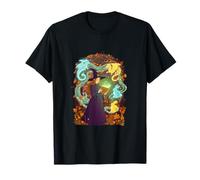 Autumn Witch Reading Spell Book Mystical Forest T-Shirt