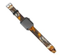 Autumn Wolf Watch Band Leather Watch Strap for Men Women | Quick Release Watch Straps,Watch Bands Compatible with Iwatch