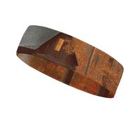 Autumn Woods Cabin Sports Sweatband 15" Polyester Hairband Absorbent Quick-Dry Headband for Running, Yoga