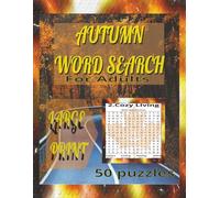 Autumn Word Search: Cozy Large print autumn activity book for adults