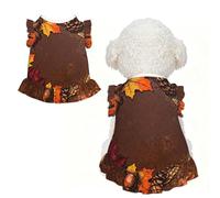Autumn wreath S Pet Apparel for Small Dogs-Cute Summer Outfit for Puppy, Soft Breathable Pet Clothes for Cat