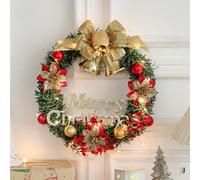Autumn Wreaths for Front Door Christmas Wreath Highlighting Personality And Taste Perfectly Decorating Your Home And Welcoming The Festive Christmas Season (B, 30cm)