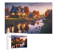 Autumnal Evening Serenity, 1000 PCS Challenging Puzzle for Adults, Year-End Present - for Detail-Focused Puzzlers