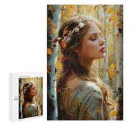 Autumnal Forest Fantasy, 1000 PCS Decorative Wooden Puzzle, Year-End Present - for A Rewarding Weekend Challenge
