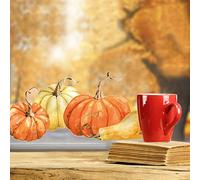 Autumnal pumpkin window stickers (Regular size) | Halloween window stickers | Perfect for decorating your home this Autumn for Halloween