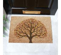 Autumnal Tree of Life Coir Doormat (60 x 40cm) Artsy Mats Light Brown 40 x 60cm