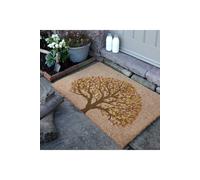 Autumnal Tree of Life Coir Doormat (90 x 60cm) Artsy Mats Brown 60 x 90cm