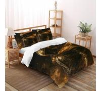 AutumnWinds Armor Flame Bedding Set 3D Digital Printing Gothic Themes Duvet Cover Set Chic Breathable Comforter Cover Universal for All Seasons with Pillow Double(200x200cm)