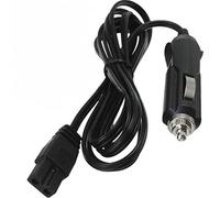 AUTUUCKEE 12V DC Car Cooler Cool Box Mini Fridge Cigarette Power 2m Lead Cable Plug Fused(12V Black)