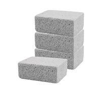 AUTUUCKEE 4Pcs Grill Cleaning Brick Blocks, Pumice Cleaning Block, Heavy Duty Grill Griddle Cleaning Stone Brick for Grill, Removing Stains BBQ, Flat Top Cookers, Utensils, Bathtub & Sink(Grey)