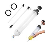 AUTUUCKEE Oil Fluid Extractor 500CC Automotive Oil Syr-inge Hand Pump, Oil Extractor Pump, Brake Fluid Extractor Pump, Manual Extraction and Filling Pump, Change Syr-inge with Extension Tube