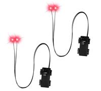 AUTXQU Halloween Led Glowing Eyes with Timer,2 Pcs Light Up Skeleton Eyes,Horror Diy Eyes for Masks,Pumpkins,Tombstones,and Props
