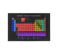 AUUXVA BIGJOKE Periodic Table Of The Elements Education Puzzles 1000 Piece for Adult Wooden Jigsaw Puzzles Fun Game for Teens and Family