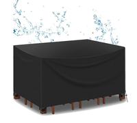 AUUZPI Patio Table Covers for Outdoor Furniture 400x300cm Waterproof Outdoor Furniture Covers/Patio Furniture Covers/Waterproof Rattan Furniture Cover for Patio Set Bistro Sofa 400x300x90cm/LxWxH
