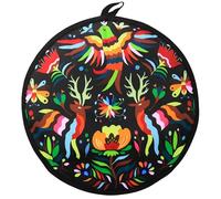 VNOM Tortilla Warmer Pouch 12 Inch Insulated & Microwaveable Fabric Tortilla Keeper Holder Keeps Warm for Corn Flour Taco Pizza Bread up to One Hour,Black