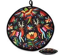 VNOM Tortilla Warmer Pouch 12 Inch Insulated & Microwaveable Fabric Tortilla Keeper Holder Keeps Warm for Corn Flour Taco Pizza Bread up to One Hour,Black