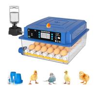Auveach Upgrade 36 Egg Fully Automatic Incubator, Incubator for Eggs with Automatic Temperature & Humidity Control, Auto-Turning and Dual Power Supply for Hatching Chicken Duck Quail Eggs