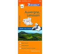 Auvergne Limousin - Michelin Regional Map 522: Map