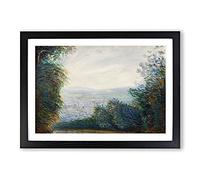 Auvers Valley On The Oise River by Pierre-Auguste Renoir Framed Print | A2 Black Framed Wall Art | Ready to Hang | Modern Landscape Picture | Living Room Bedroom Lounge Office