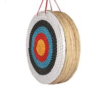AUVIM Archery Targets for Backyard Hand-Made Straw Archery Target for Recurve Bow Compound Bow or Longbow 20 Inches Traditional Bow Arrow Target for Kids Youth Adult Archery Hunting Practice