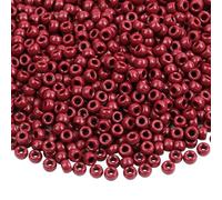 Auvoau 1000Pcs Pony Beads Bracelet 9mm Rainbow Plastic Barrel Pony Beads for Necklace,Hair Beads for Braids,Key Chain,Jewelry Making (Wine Red)