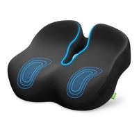 AUVON Donut Pillow Seat Cushion with Scientific Center Hole for Hemorrhoids, Coccyx Cushion for Tailbone and Sciatica Pain Relief, Memory Foam Cushion with Thigh Slope for Long Sitting & Post-Surgery