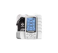 AUVON Dual Channel TENS EMS Machine for Pain Relief, 24 Modes TENS Unit Muscle Stimulator with 12pcs 2"x2" TENS Electrode Pads