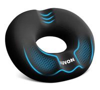 AUVON Ergonomic Donut Cushion for Hemorrhoid, Coccyx Cushion with Dual Cutouts for Tailbone Pain Relief, Office Chair Cushion with Thigh Slope for Work, Travel, Car Support with Long-Sitting Comfort