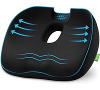 AUVON Innovation Donut Pillow Seat Cushions for Hemorrhoids with Scientific Centre Hole, Memory Foam Coccyx Cushion with U-Shaped Cutout for Tailbone Pain Relief, Postpartum Pregnancy & After Surgery