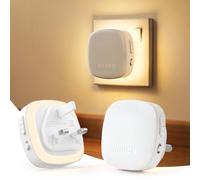 AUVON Plug-in LED Backlit Night Light 2 Packs, Motion & Dusk to Dawn Sensor