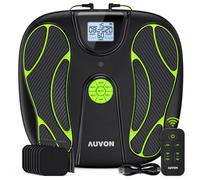AUVON TENS Machine Foot Massager for Pain and Circulation with 15 Modes & 50 Intensities, TENS & EMS Circulation Booster for Durg-Free Body & Leg Pain Relief, Wireless Remote, 8 TENS Pads Replacement