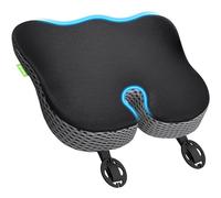 AUVON Wedge Car Seat Cushions for Driving Height Booster & Posture Support, Memory Foam Driver Seat Cushion for Sciatica, Tailbone & Back Relief, Seat Pad with Breathable Fabric & Anti-Slip Base